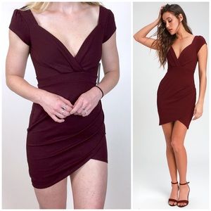 Lulu’s | Romantic Endeavor Plum Short Sleeve Dress